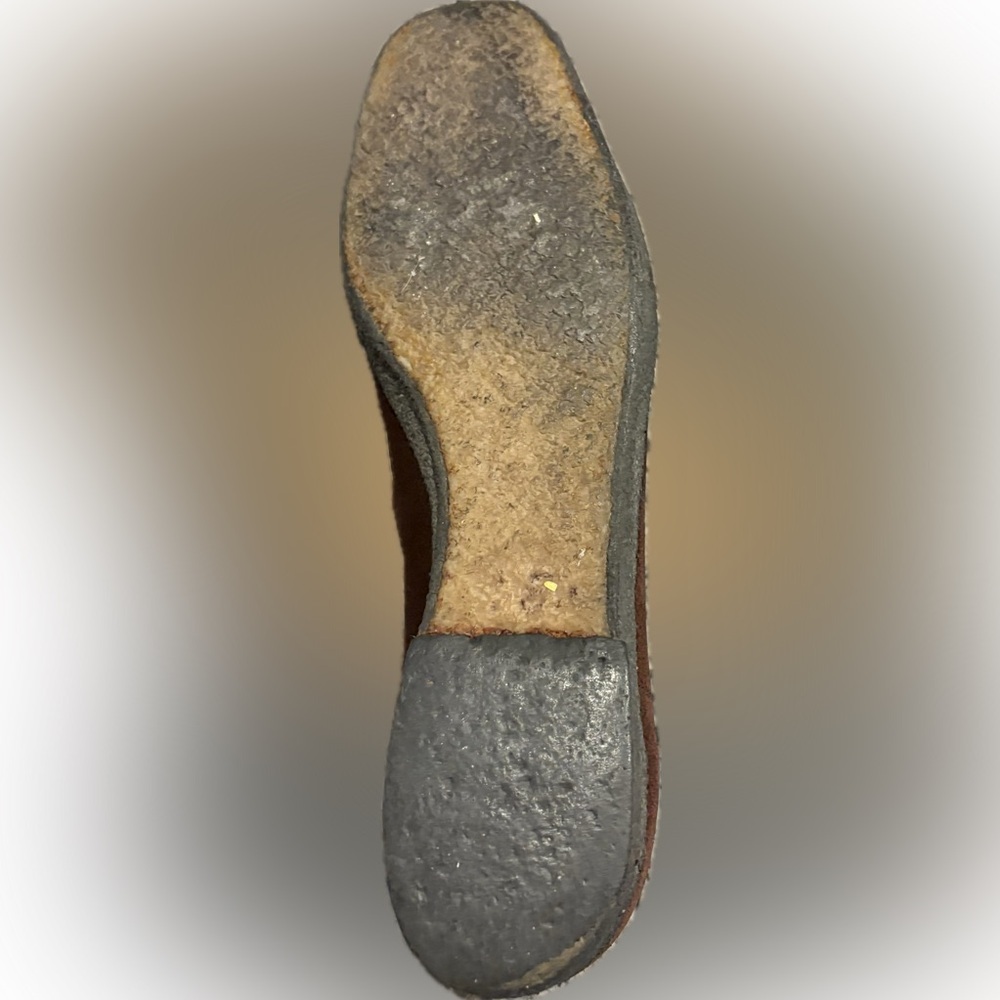 Salvatore Ferragamo Vintage Women’s Chocolate Suede Loafers with Leather Tassels - Picture 11 of 12